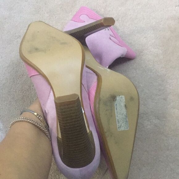 Carmen Steffen High Heel Pink Boots - Picture 6 of 6